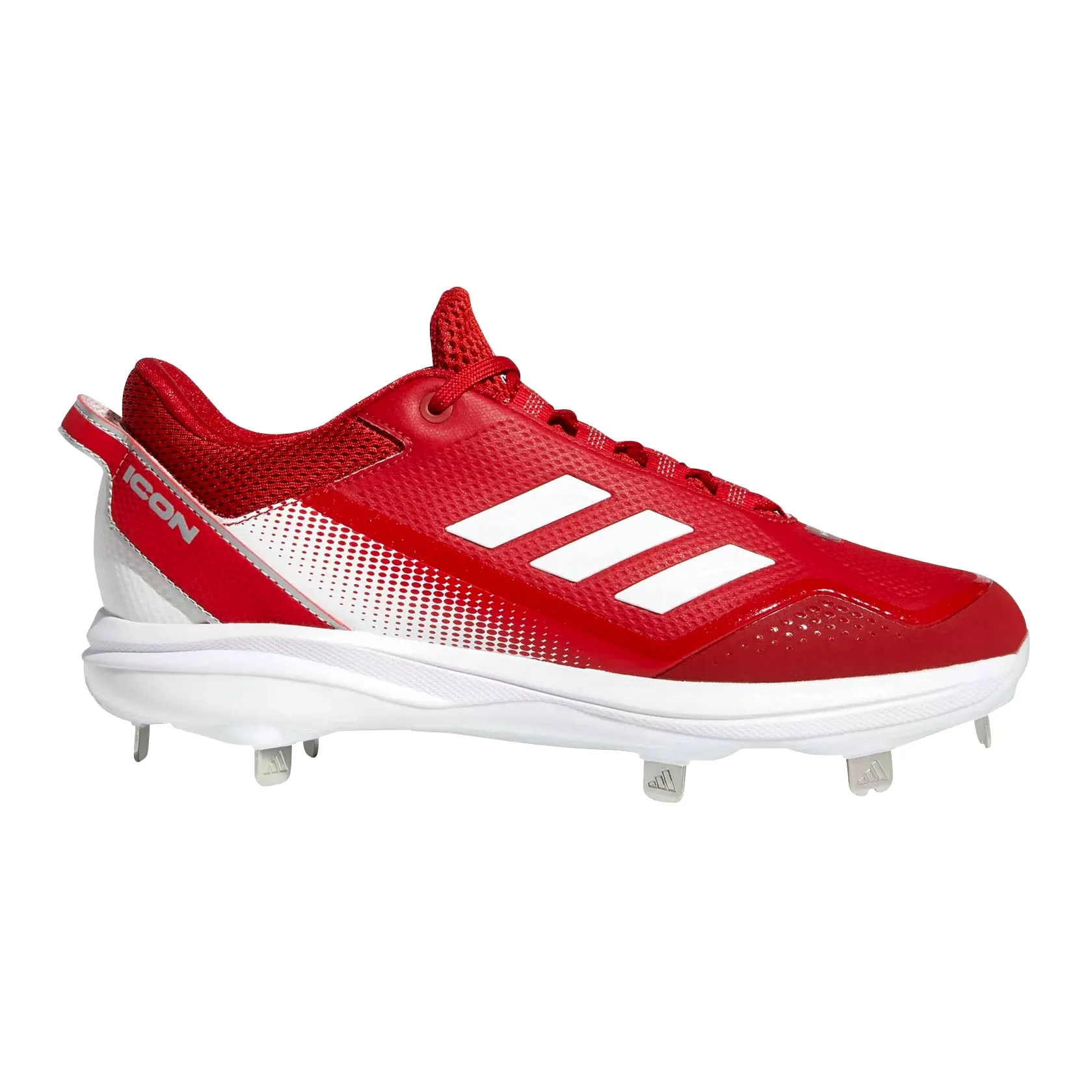 Adidas Icon 7 Metal Baseball Cleats Black/White Sz 13 - Image 13