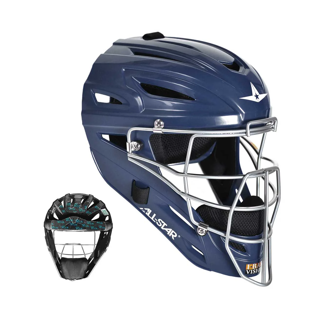 All-Star Ultra Cool MVP2400 Adult Catchers Helmet - Image 2