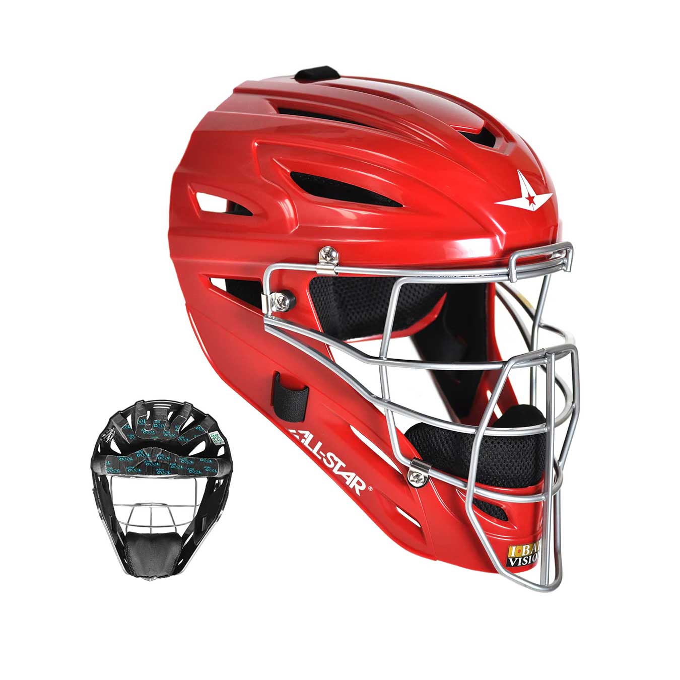 All-Star Ultra Cool MVP2400 Adult Catchers Helmet - Image 4