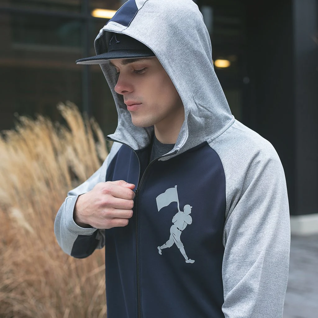 Baseballism Radbourn Zip Hoodie - Navy - Image 16