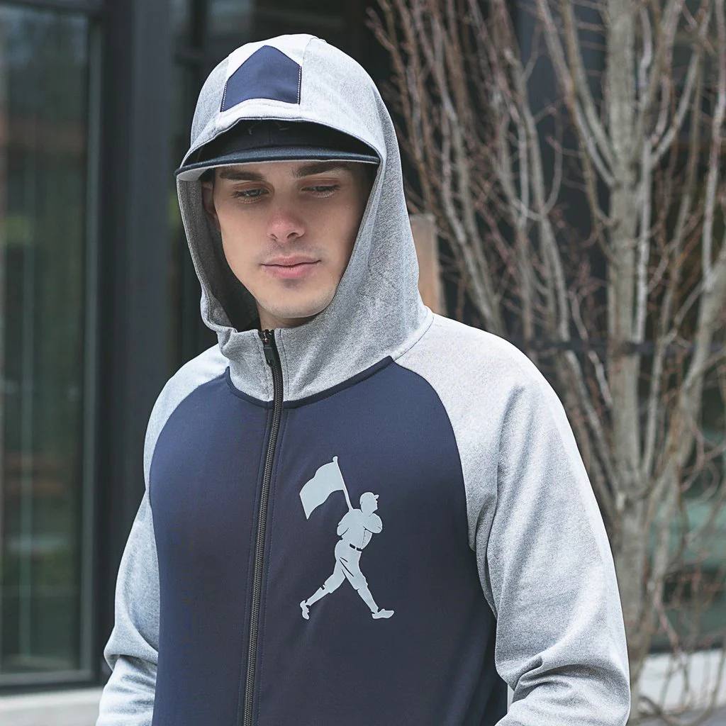Baseballism Radbourn Zip Hoodie - Navy - Image 25