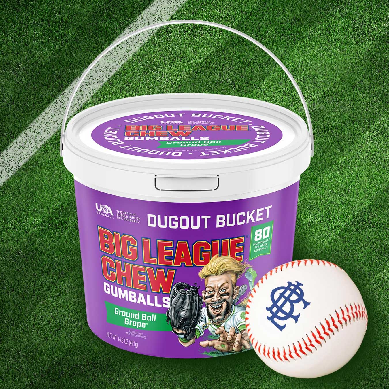 Big League Chew Bucket Grape-80 count - Image 4