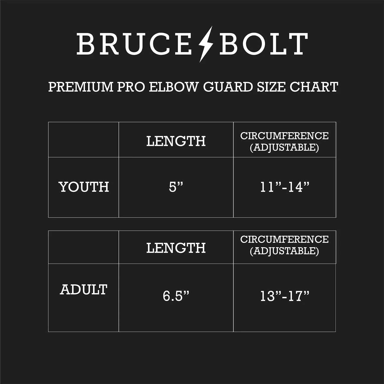 Bruce Bolt Chrome Series 6" Elbow Guard-Youth - Image 5