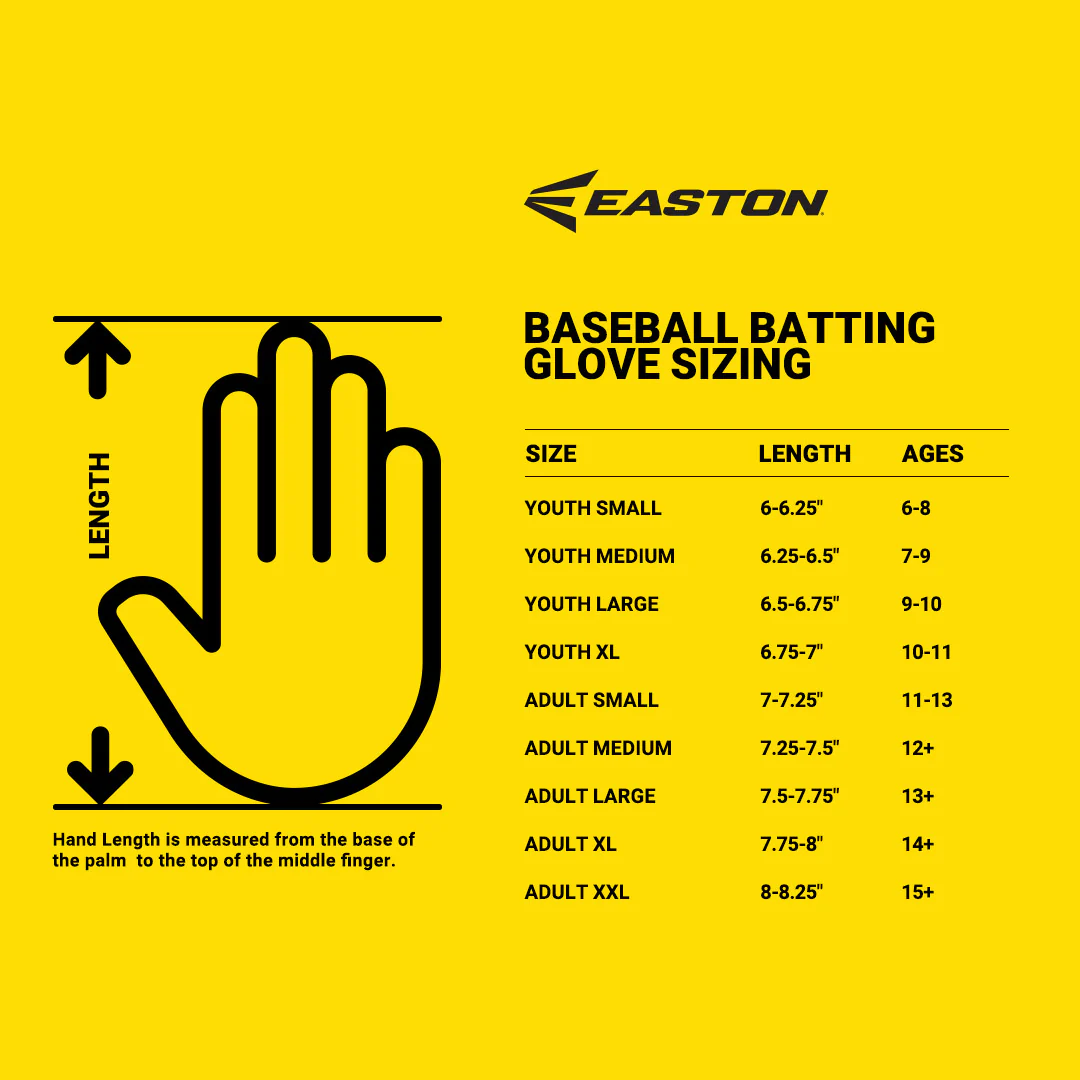 Easton MAV Gametime Locked In Batting Gloves-Adult - Image 5