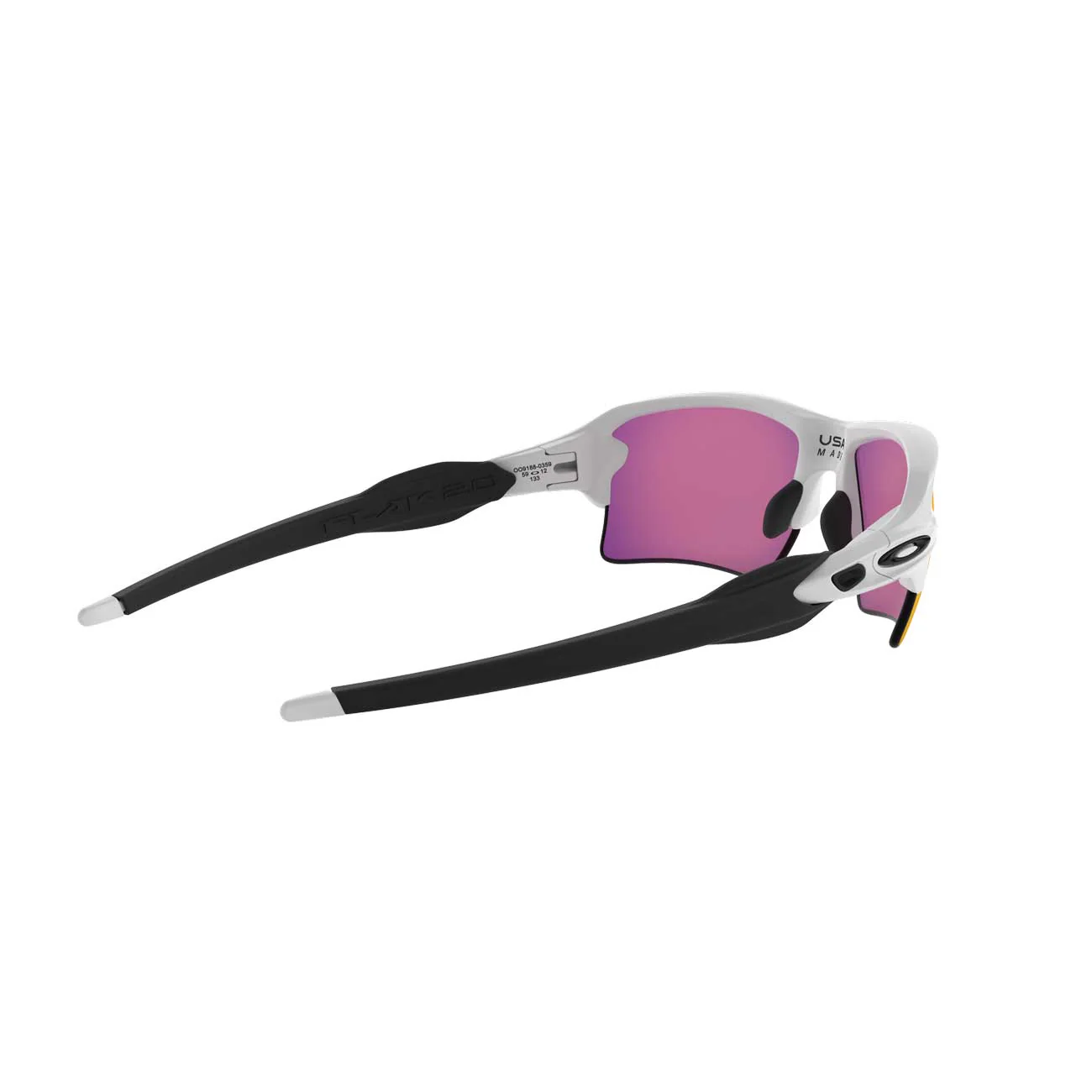 Oakley Flak 2.0 XL Polished White w/PRIZM Baseball Outfield Sunglasses - Image 5