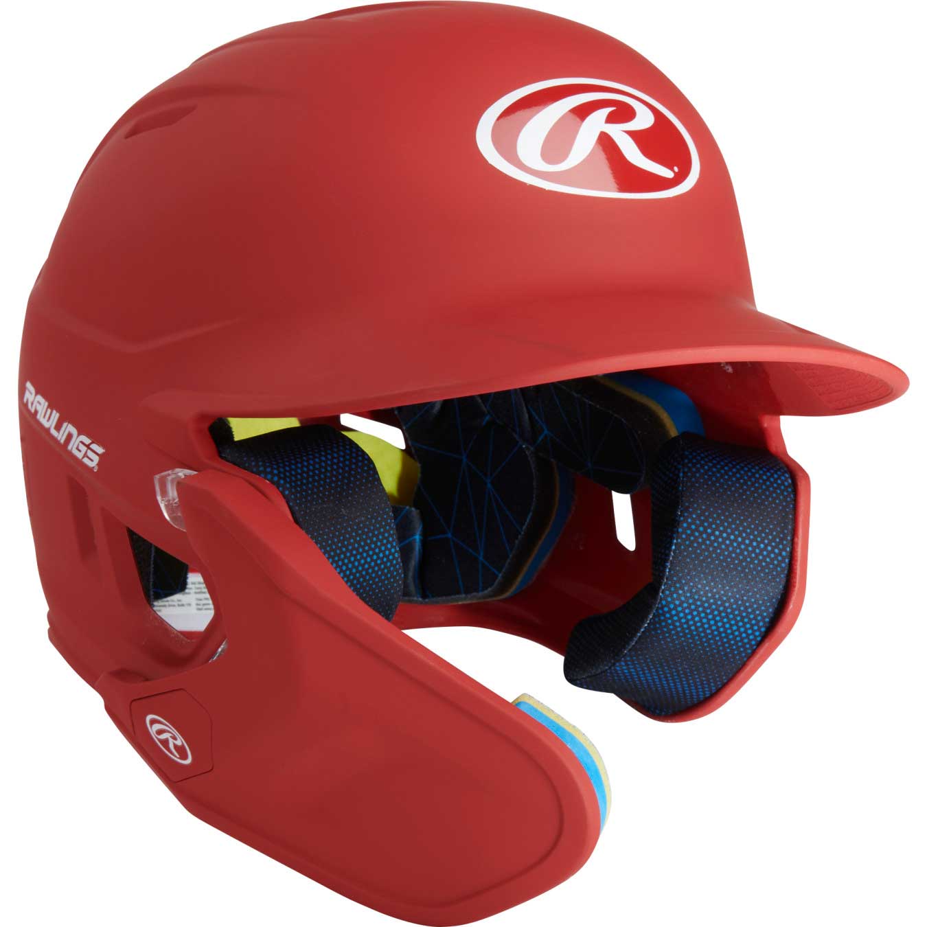 Rawlings Mach 1-Tone Baseball Helmet w/Extender Matte - LHB - Image 3