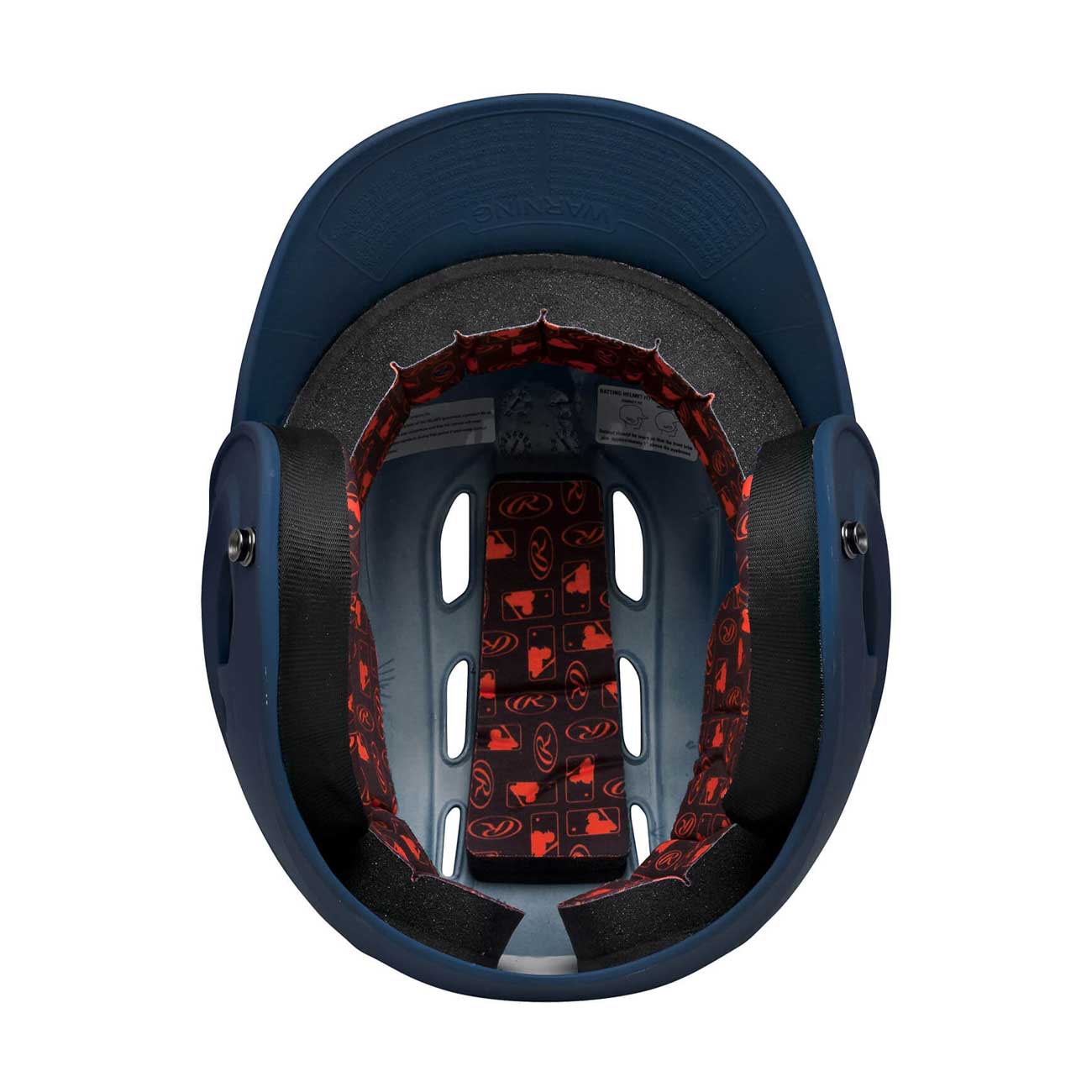 Rawlings R16/Velo 1-Tone Baseball Helmet Sr Matte-Navy - Image 6