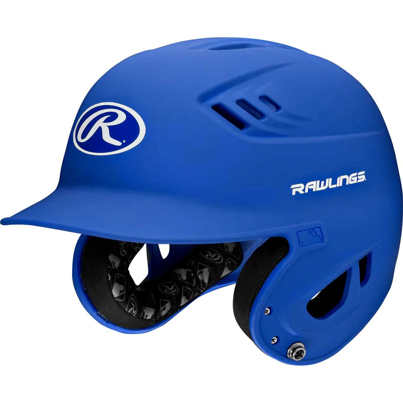 Rawlings R16/Velo 1-Tone Baseball Helmet Jr Matte - Navy - Image 5