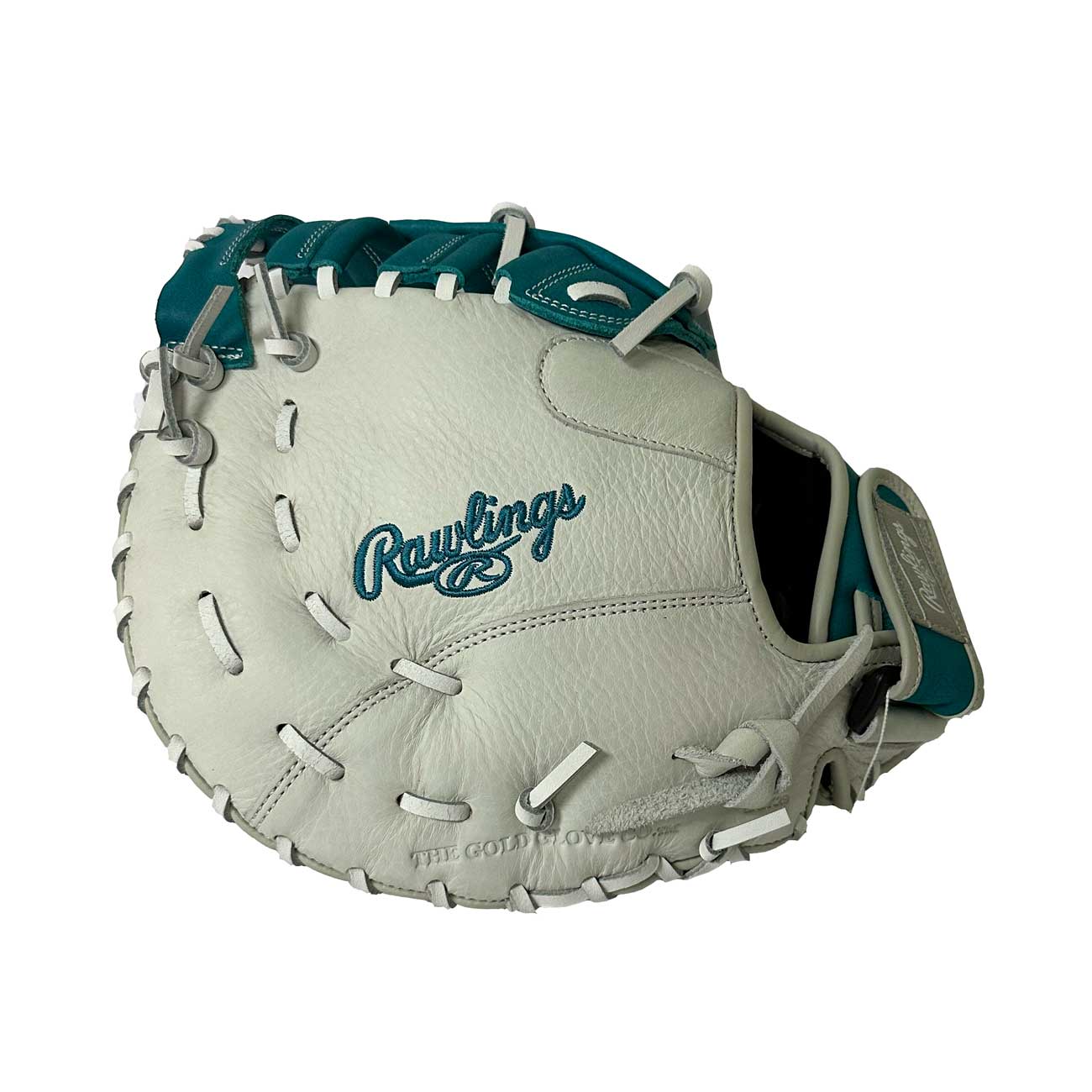 Rawlings Shut Out Softball RSOFBM12W White/Teal 12"-RHT - Image 4