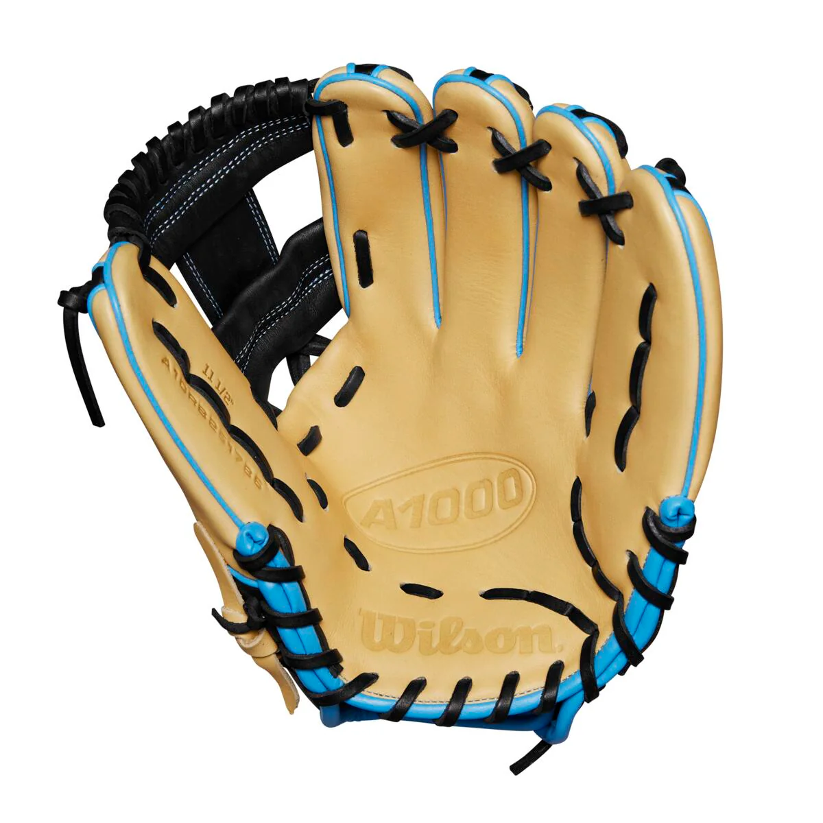 Wilson A1000 1786 Blonde/Cool Blue/Red 11.5"-RHT - Image 2