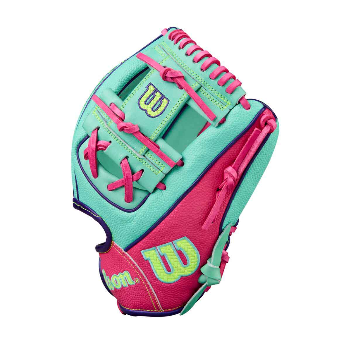 Wilson A2000 Fall 2025 DP15S Seafoam/Pink SS 11.5"-RHT - Image 3