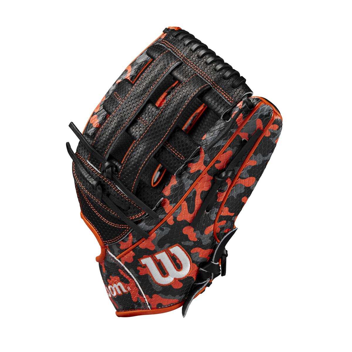 Wilson A2000 October 2024 GOTM Black/Orange/Grey 1777 12.75"-RHT - Image 3