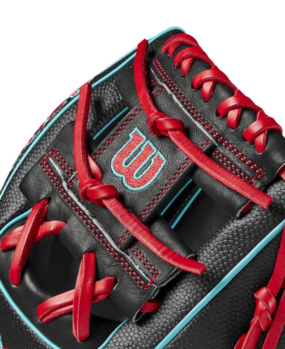 Wilson A2000 PF11SS Black/Red/Teal 11"-RHT - Image 5