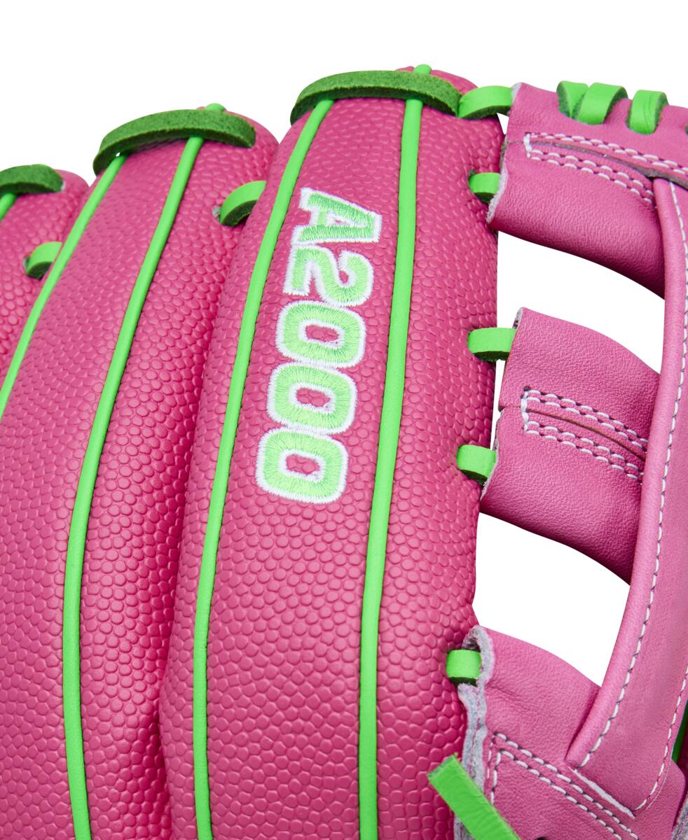 Wilson A2000 Spring 2026 Jose Ramirez GM Flamingo Pink/Neon Green SS  12"-RHT - Image 6