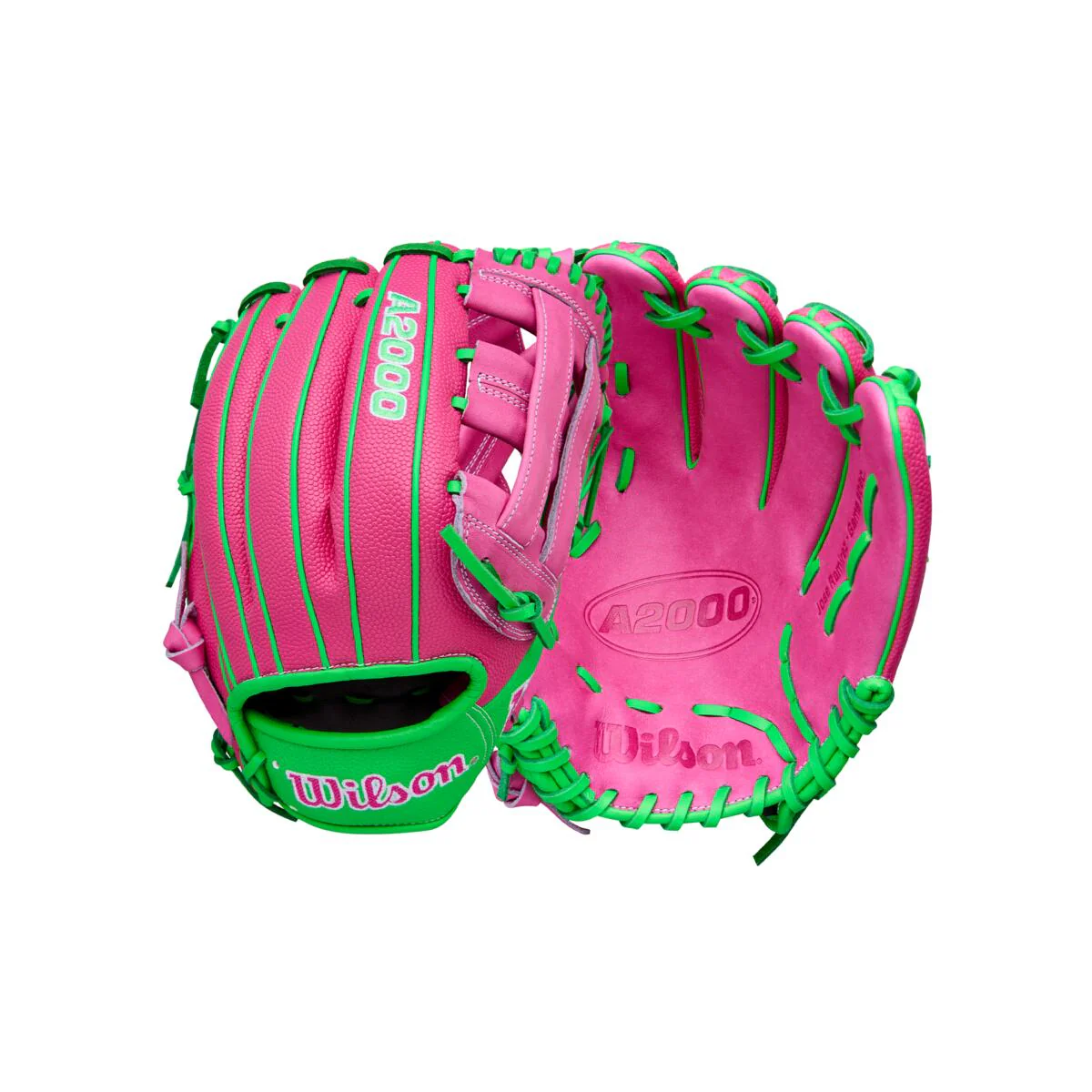 Wilson A2000 Spring 2026 Jose Ramirez GM Flamingo Pink/Neon Green SS  12"-RHT - Image 9